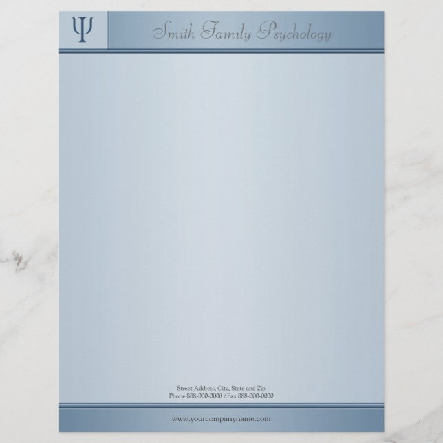 Papel Timbrado Psicóloga Letterhead (Frente)