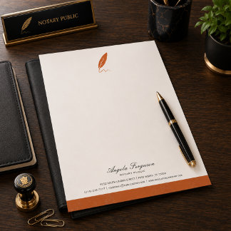 Papel Timbrado Público Notarial Personalizado Elegante