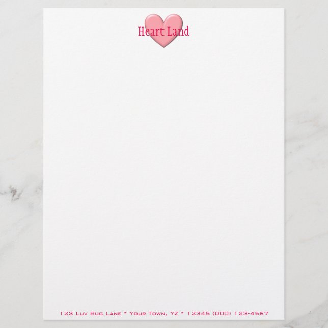 Papel Timbrado Puffy Heart (Frente)
