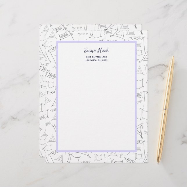 Papel Timbrado Purim (Frente/Verso In Situ)