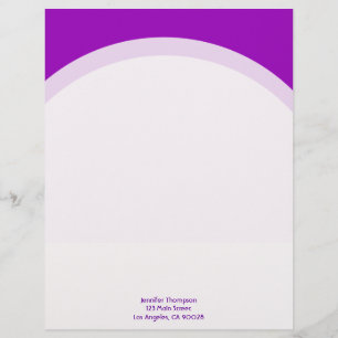 Papel Timbrado Púrpura simples