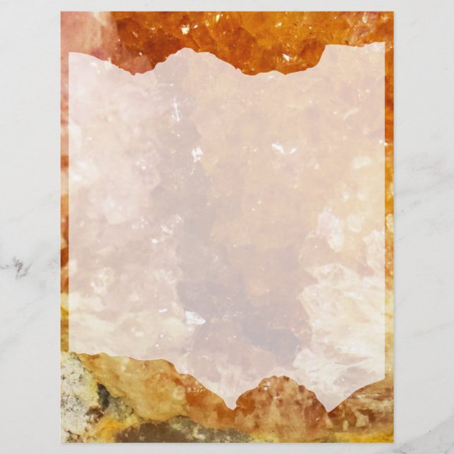 Papel Timbrado Quadro de Cristais do Desert Dawn (Frente)