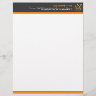 Papel Timbrado Qualquer negócio com Star Letterhead