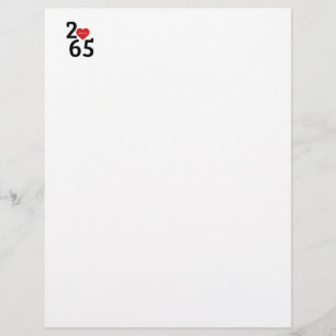 Papel Timbrado Quarto Número 256 em