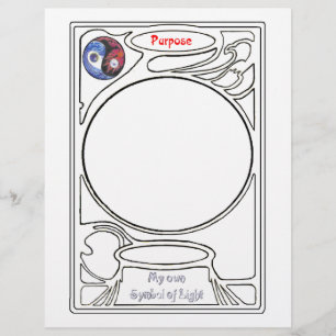 Papel Timbrado Rabiscar no símbolo da finalidade