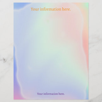 Papel Timbrado Rainbow Letterhead