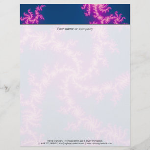 Papel Timbrado Raio Roxo - Arte Fractal