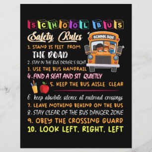 Papel Timbrado regras de segurança dos ônibus escolares