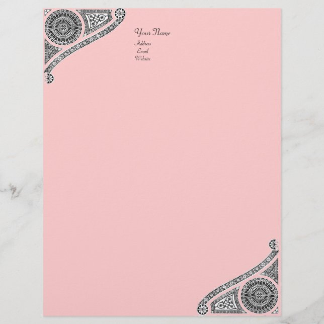 Papel Timbrado RENASCIMENTO, rosa (Frente)