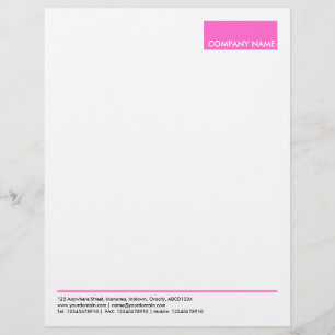 Papel Timbrado Retângulo - Rosa