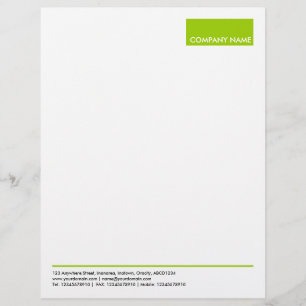Papel Timbrado Retângulo - Verde marciano
