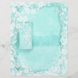 Papel Timbrado Revista de Sucata Aqua e Renda