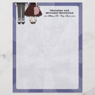 Papel Timbrado Rockabilly Wedding, testa