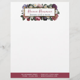 Papel Timbrado Rococó Damasco & Floral Elegante Vintage Feminino