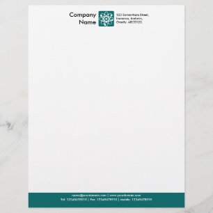 Papel Timbrado Rodapé de Cor - Teto