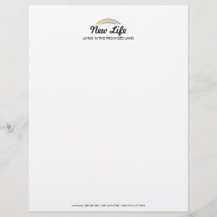 Papel Timbrado Rola Alada Arco-íris (suave)