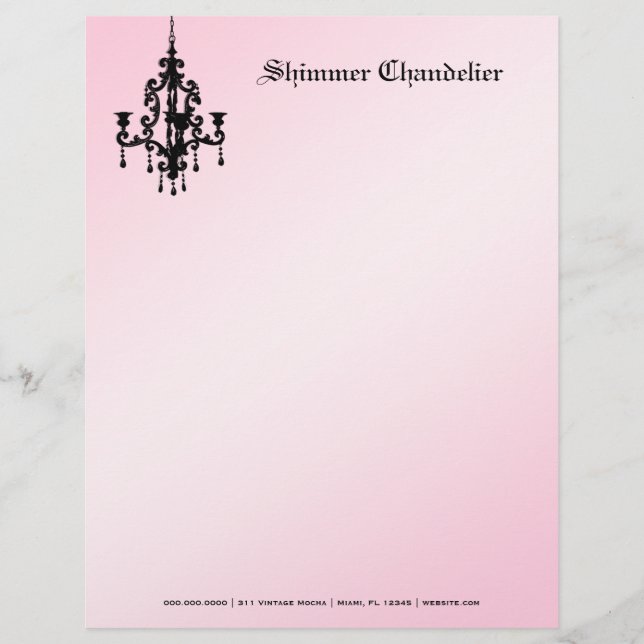 Papel Timbrado rosa 2 do candelabro 311-Shimmer (Frente)