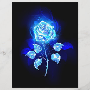 Papel Timbrado Rosa Azul Ardente