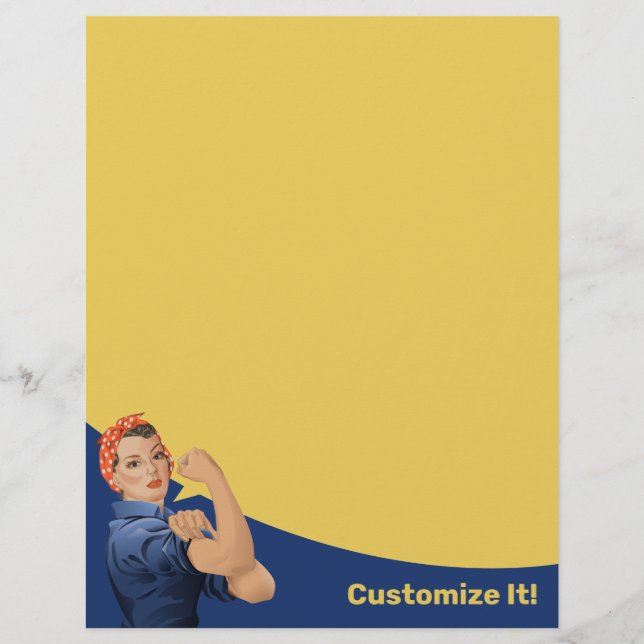 Papel Timbrado Rosie the Riveter Letterhead (Frente)