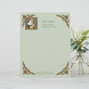 Papel Timbrado Rua. Catherine de Siena (BK 19) (Estilo 2, Folha A