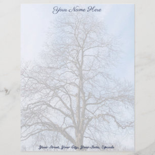 Papel Timbrado Sacudir Precoce Da Árvore Do Springtime Bones-4030