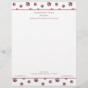 Papel Timbrado Salão de Pet Profissional de Impressão da Pintur