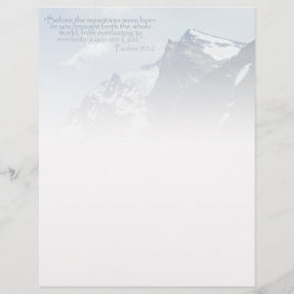 Papel Timbrado Salms 90:2 Montanhas Rochosas Inspiracionais