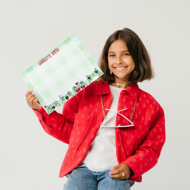 Papel Timbrado Sapo de Cartoon de Manga Personalizável para Crian (Criador carregado)