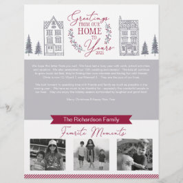 Papel Timbrado Saudações do Natal da Família do Nosso Lar aos Ano