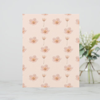 Papel Timbrado Schwebende Blumenmelodie