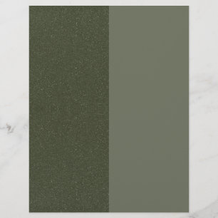 Papel Timbrado Separação personalizada da cabeça verde do Moss - 