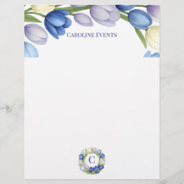 Papel Timbrado Serenidade no Decor Doméstico Floral do Bloom Past