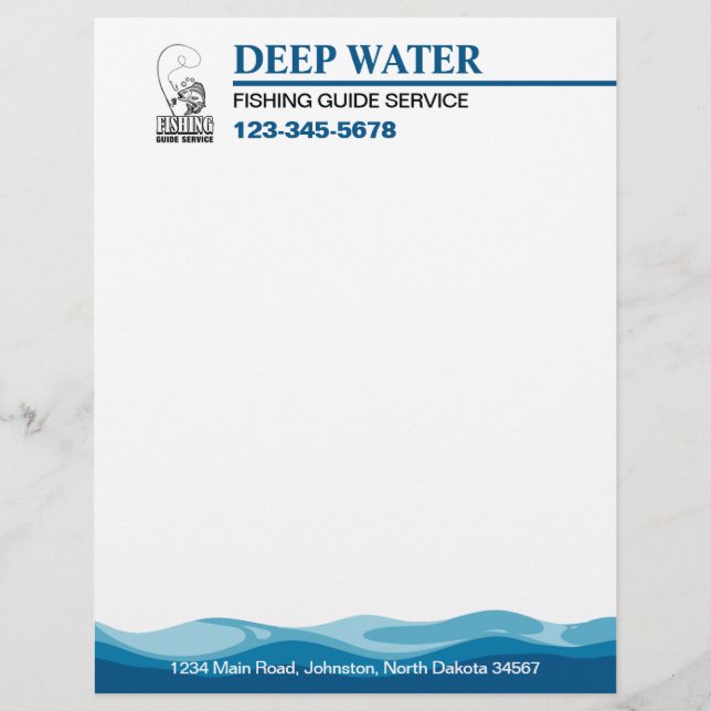 Papel Timbrado Serviço de Guia de Pesca (Frente)