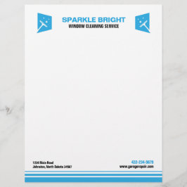 Papel Timbrado Serviço de Limpeza de Janelas