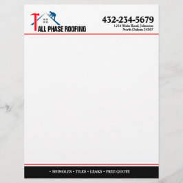 Papel Timbrado Serviço de Telhado Profissional