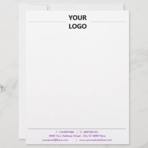 Papel Timbrado Seu Design de cores para business com logotipo