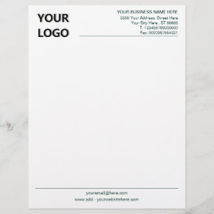 Papel Timbrado Seu logotipo Office Letterhead Escolhe Cores