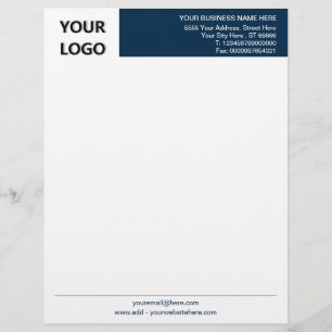 Papel Timbrado Seu logotipo Office Letterhead Escolhe Cores