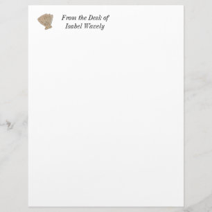 Papel Timbrado Shell de Escala de Água