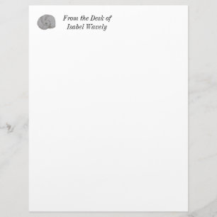 Papel Timbrado Shell Rustic Pessoal Professional Watercolor Sea