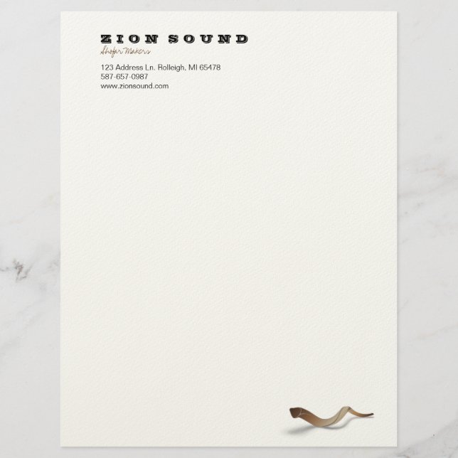 Papel Timbrado Shofar Longo - natural (Frente)