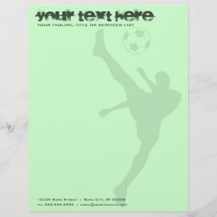 Papel Timbrado silhueta de futebol