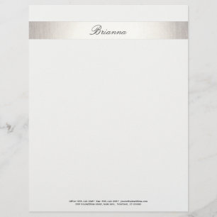 Papel Timbrado Silver, Consultor Formal de Casamento Simples, Str