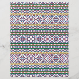 Papel Timbrado Símbolo antigo multicolorido tribal design de arte