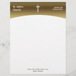 Papel Timbrado Símbolo da Cruz Cristã