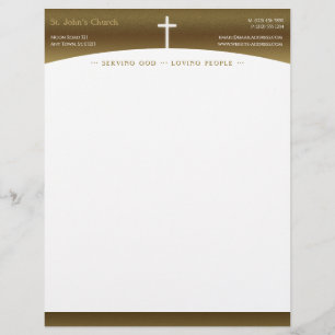 Papel Timbrado Símbolo da Cruz Cristã