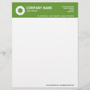 Papel Timbrado Símbolo de abertura de 2 pol. de cabeçalho colorid