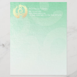 Papel Timbrado Símbolos Zen & OM do Instrutor de Meditação do Yog