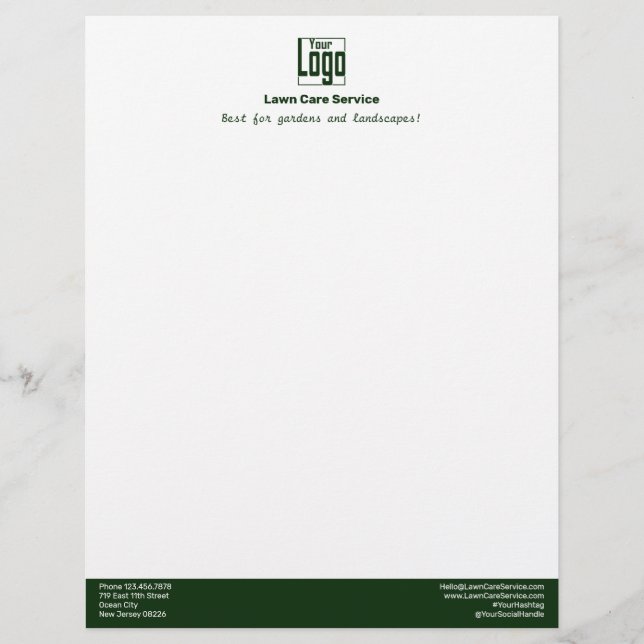 Papel Timbrado Simple Business Logo Name Motto (Frente)