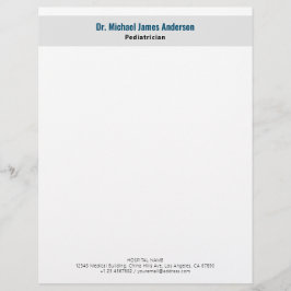 Papel Timbrado Simple Modern Doctor 